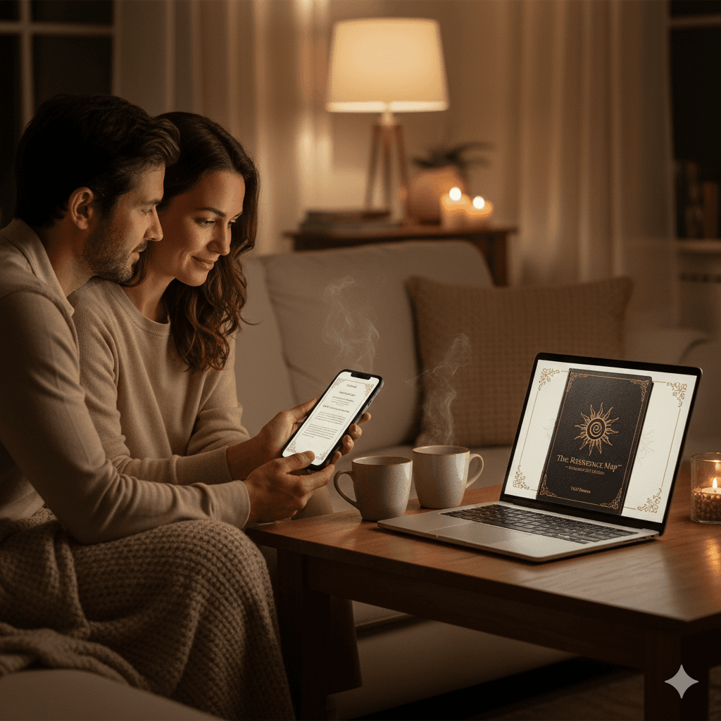 Person holding tablet showing the 5-phase Resistance Map