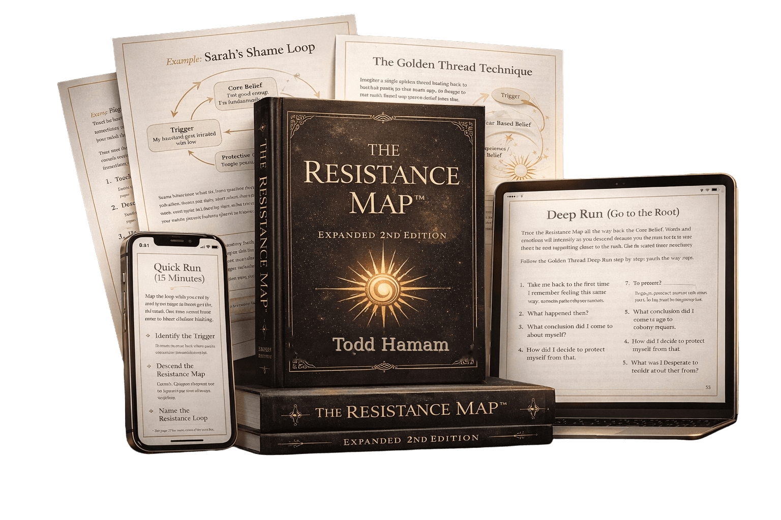 The Resistance Map™ - Complete Bundle with book, tablet, phone, and worksheets
